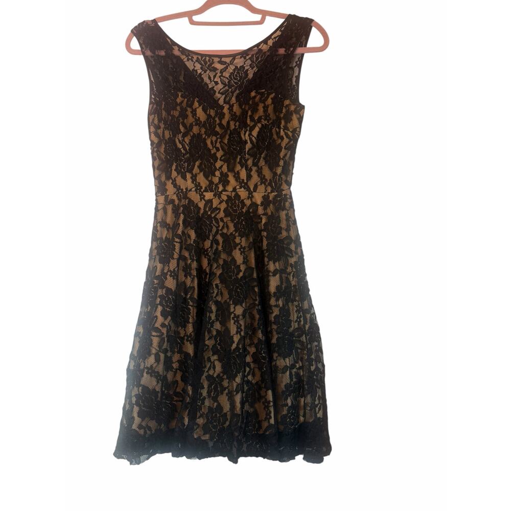 Juno Dress Collection Black Lace Cocktail Dress - Size S - Picture 10 of 10